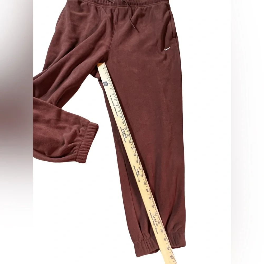 Nike women’s Therma-FIT Fleece Sweatpants size XL brown High Rise FB5578-218 - Picture 4 of 13